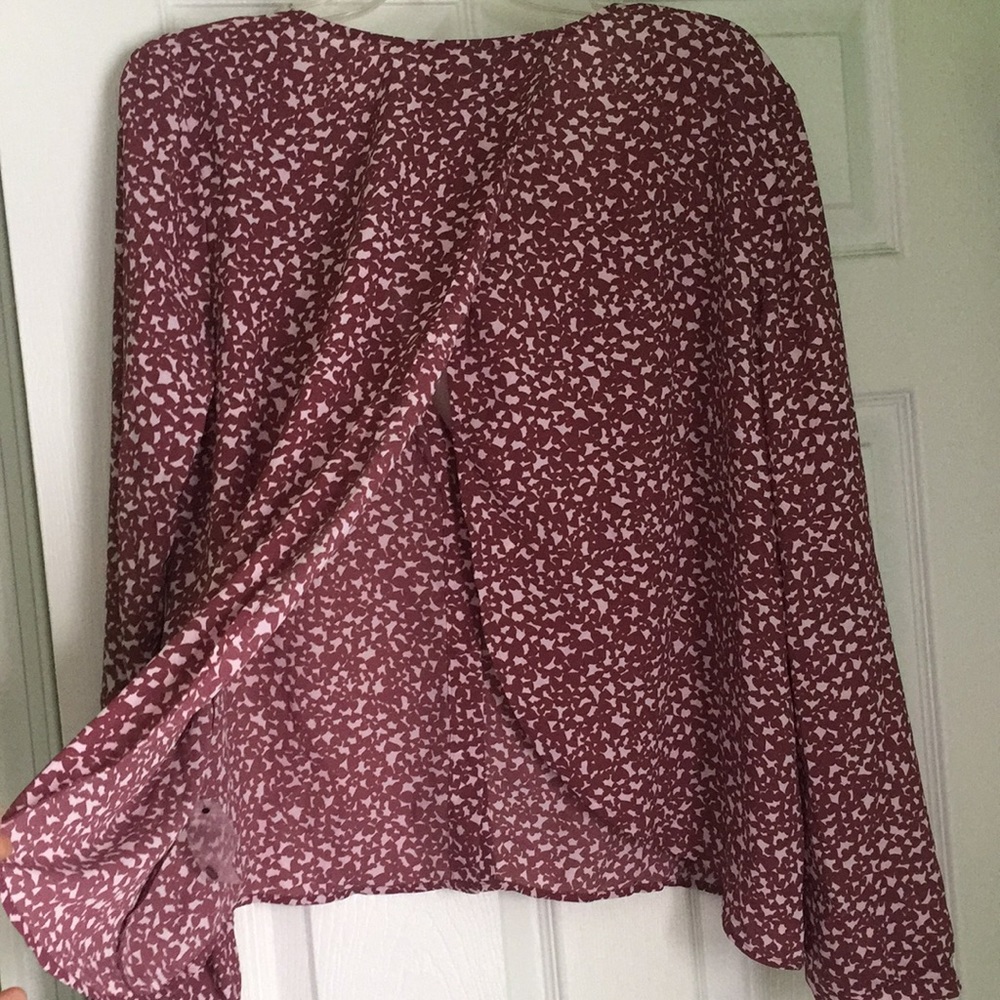 Open back blouse